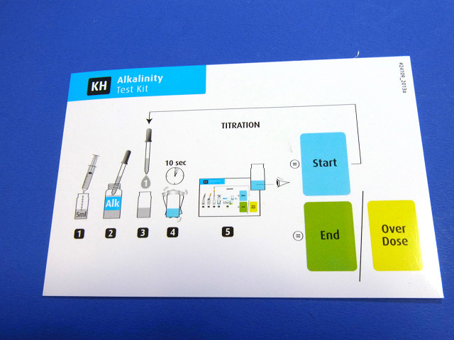pH/アルカリニティテストキットの説明カード